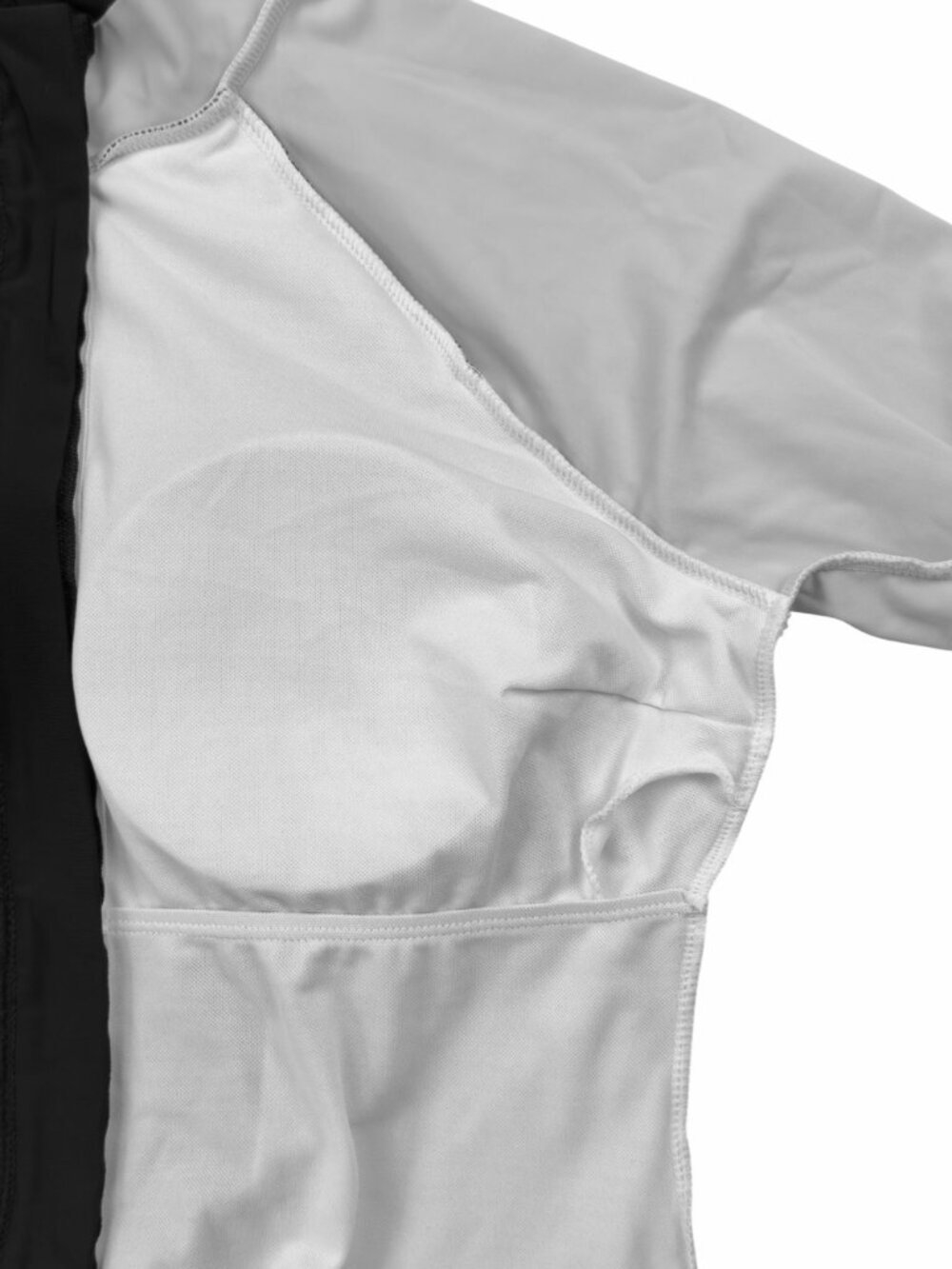 Long Sleeve Rash Guard One Piece Swimsuit Front Zipper Women's 12/XL Gray Black - Picture 6 of 11